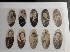 Carreras cigarette cards full set- Film Stars-Oval 1934