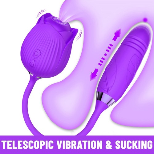 Rose sucking vibrator - vibrator, clitoral