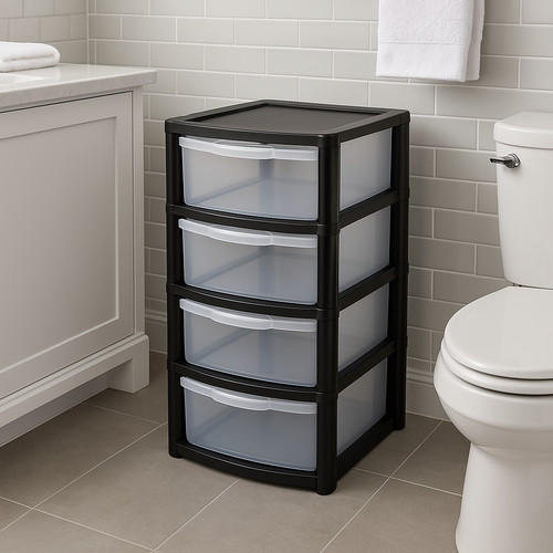 Tier large plastic drawers - 4,