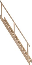 Space Saving Staircase - Wooden Wood Saver Stairs Loft Stair Ladder - 2.83m
