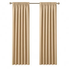 Pencil Pleat Tape Top Beige