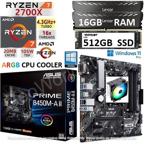 Amd ryzen 2700x 16gb - ryzen, 7