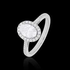 18KT White Gold 1.270 Ct Lab