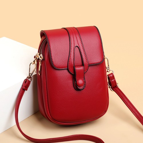 Leather lady crossbody phone - lady,