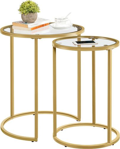 Round nesting coffee tables - nesting,