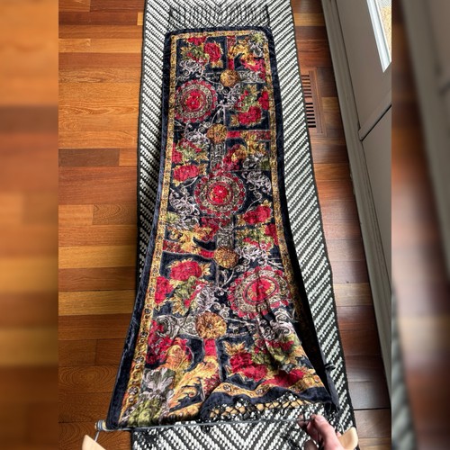 Vintage silk velvet floral