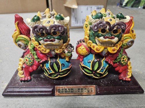 Japanese lions pair foo dogs - pair,