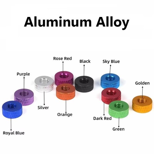 M6 aluminum knurled - m5,