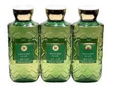 3 BATH & BODY WORKS PISTACHIO GLAZE BODY WASH SHOWER GEL 10 FL OZ PRO-VITAMIN B5