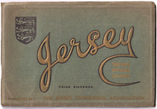 Vintage Antique Jersey Official Guide Book Hotel Photo Images Local Adverts 1919