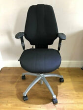 MEDIUM BACK RH LOGIC 300 FULLY ERGONOMIC OFFICE CHAIRS ,LUMBER, , BLACK