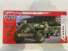 Airfix A68217 Willys MB Jeep Trailer & Howitzer kit 1:72 NEW & SEALED