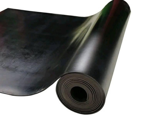 Solid black neoprene rubber - solid,