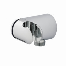 Polished Chrome ABS Elbow Wall Hose Outlet for Concealed Shower Systems 1/2"