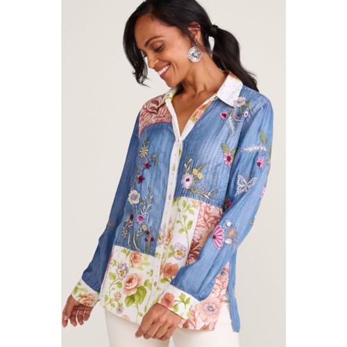 Soft surroundings embroidered - soft,