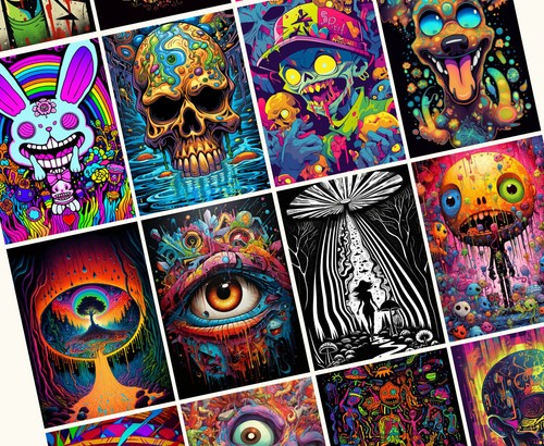 Trippy wall arts - 60,