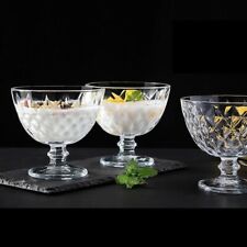 Glass Dessert Bowls Sundae Ice Cream Set Of 6 Cocktail Fruit Glass Prawn 300ml