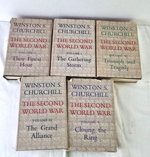 Winston Churchill The Second World War Books Vol 1,2,3,5,6 1st Edition USED F2
