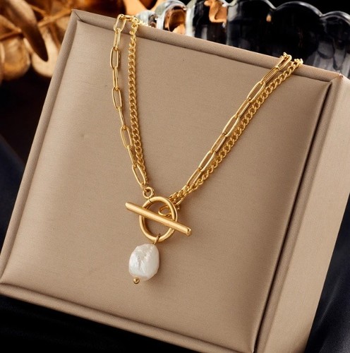 Women gold necklace 18k - gold,