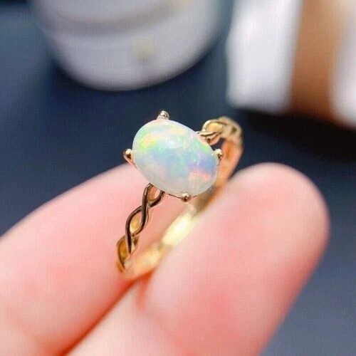 Simulated fire opal oval - ct,