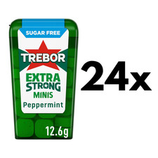 Trebor Minis Extra Strong Peppermint Mints 24 X 12.6g Tubs BBE: 23/01/2025
