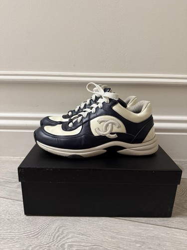Chanel trainers navy - cc,