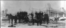 Fire Fighters,Horse Drawn Equipment,World's Columbian Exposition,Chicago,1893