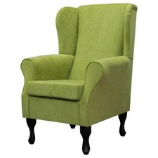 Lime Green Velvet Wingback