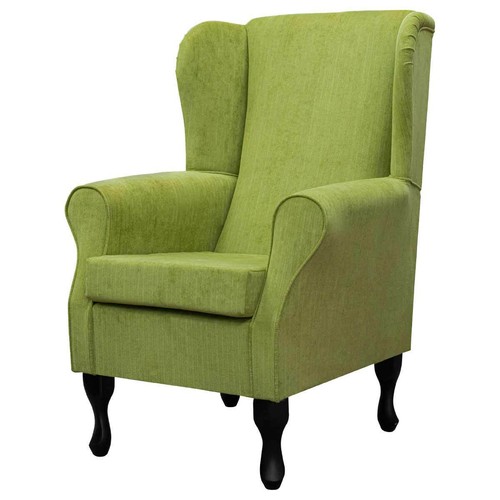 Lime green velvet wingback - lime,