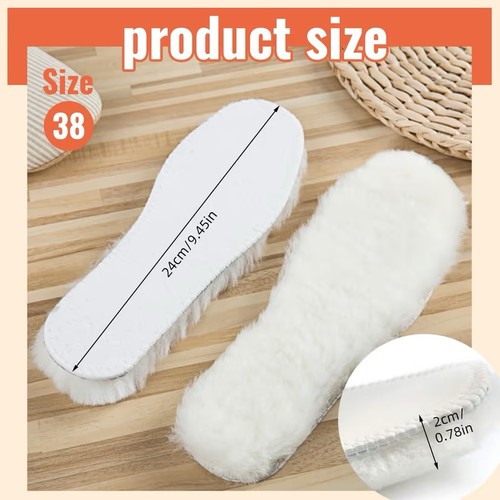 Sheepskin insoles pair 2cm - sheepskin, 2-pair