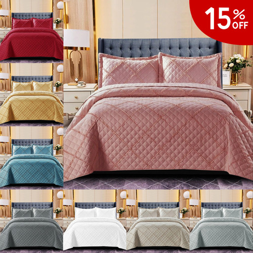 Piece embossed bedspread - piece,