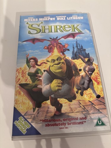 Shrek vhs big box rental - big,