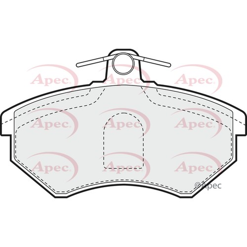 Brake pads set for golf - for, mk2