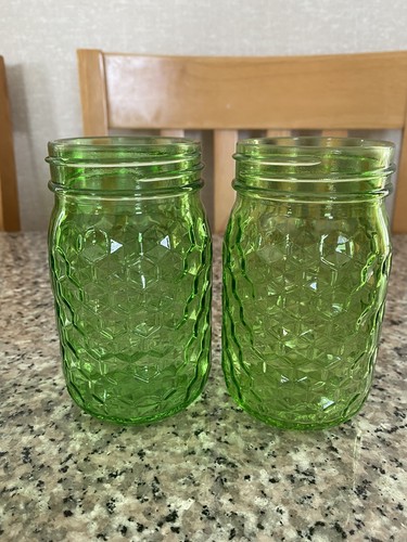 Mason pint jars green beach - green,