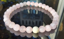 Moonstone and Rose Quartz Fertility Bracelet 6mm