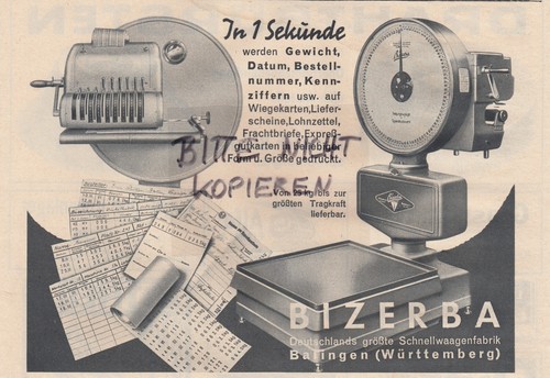 Balingen advertising 1939 - balingen,,