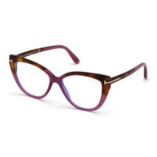 TOM FORD FT5673-B 081 Milky Purple/Blonde Havana to Milky Purple 54mm Eyeglas...