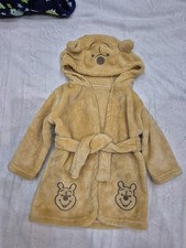 Unisex Baby Dressing Gown Winnie the Pooh, Age 6-9 Months, by George