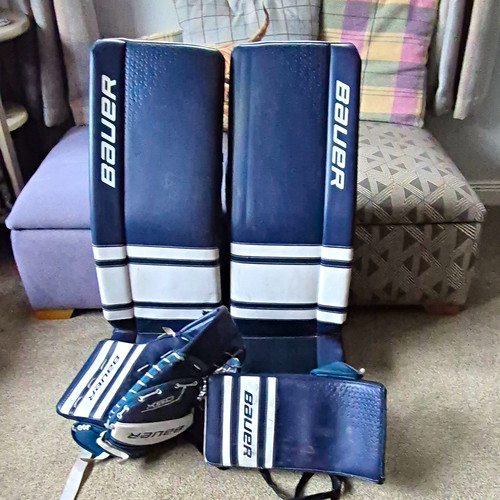 Bauer gsx goalie leg - bauer, pair