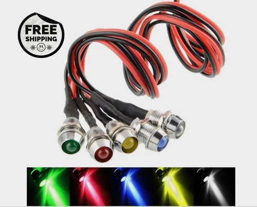 5pcs 12v led warning - 12v, indicator