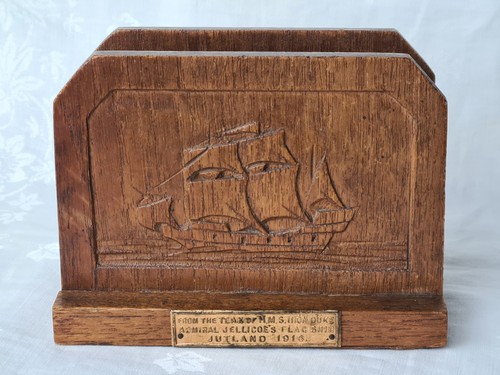 Salvaged teak letter rack hms - teak,