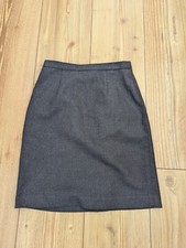 Girls Trutex Grey School Skirt Size W 24 L 18 - UK 4