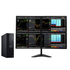 4 x 23" HD Monitor Dell Trading PC - i5 8500 - 32GB RAM - 1TB SSD - WIN11