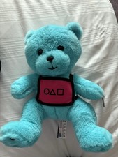 Netflix Squid Game Soft Blue Challenge Bear Cuddly Toy Plush New Tags 
