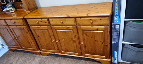 Wood brown sideboard - brown,