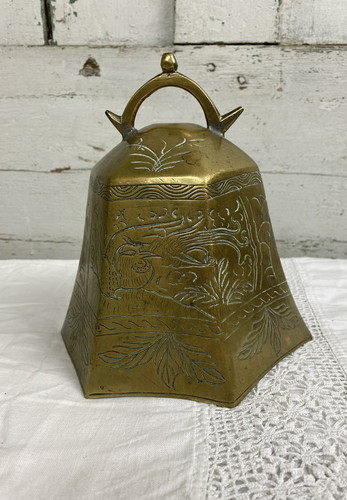 Tibetan brass temple - temple, bell