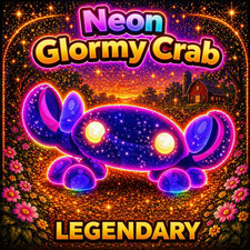 Neon glormy crab adopt - crab,