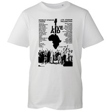 Live Aid Concert Music T Shirt