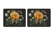 St Michael Vintage 1970s Placemats – Retro Floral Design – Set of 2