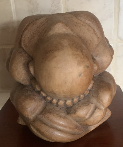 Vintage large hand carved - large,